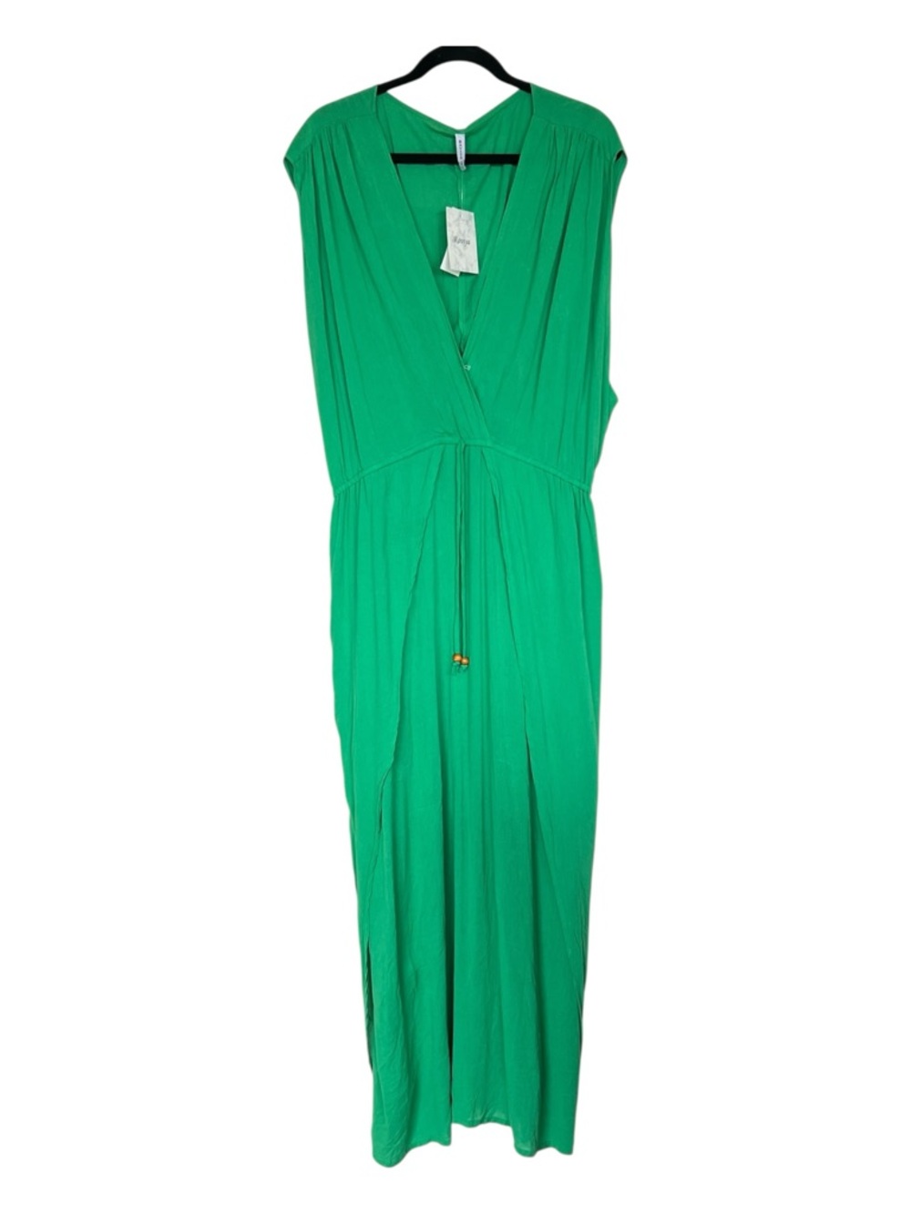 Raviya Emerald Green Sleeveless Front Slit Maxi Dress Size 3X